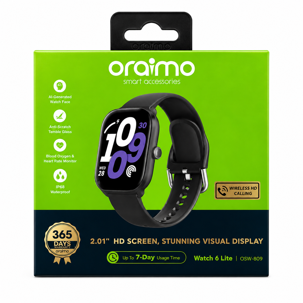 Oraimo Watch 6 Lite Smart Watch (OSW-809)