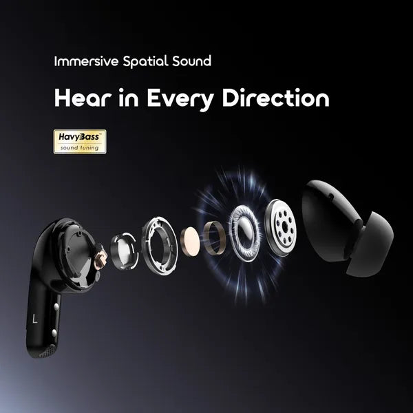 Oraimo SpaceBuds 2 (OTW-631) – AI-Powered ANC True Wireless Earbuds