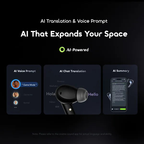 Oraimo SpaceBuds 2 (OTW-631) – AI-Powered ANC True Wireless Earbuds