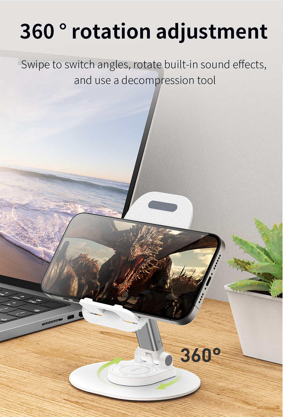 LANEX LZ30 ROTARY TABLE STAND - WHITE