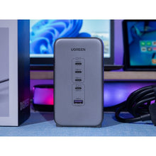 Load image into Gallery viewer, UGREEN 200W USB C GaN Charger-5 Ports Desktop Charger and 2 power socket
