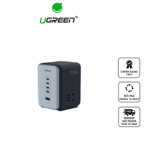 UGREEN 200W USB C GaN Charger-5 Ports Desktop Charger and 2 power socket