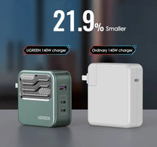 Load image into Gallery viewer, UGREEN Nexode 140W USB C GaN Charger-3 Ports Wall Charger
