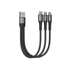 Load image into Gallery viewer, Joyroom 3in1 short charging cable
