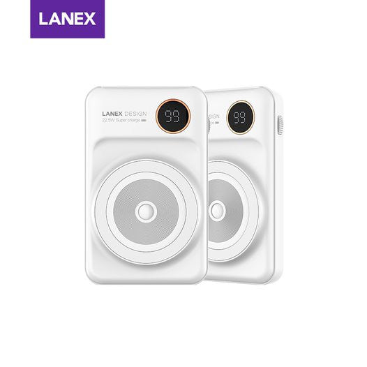 Lanex wireless power bank with built in 2 cables