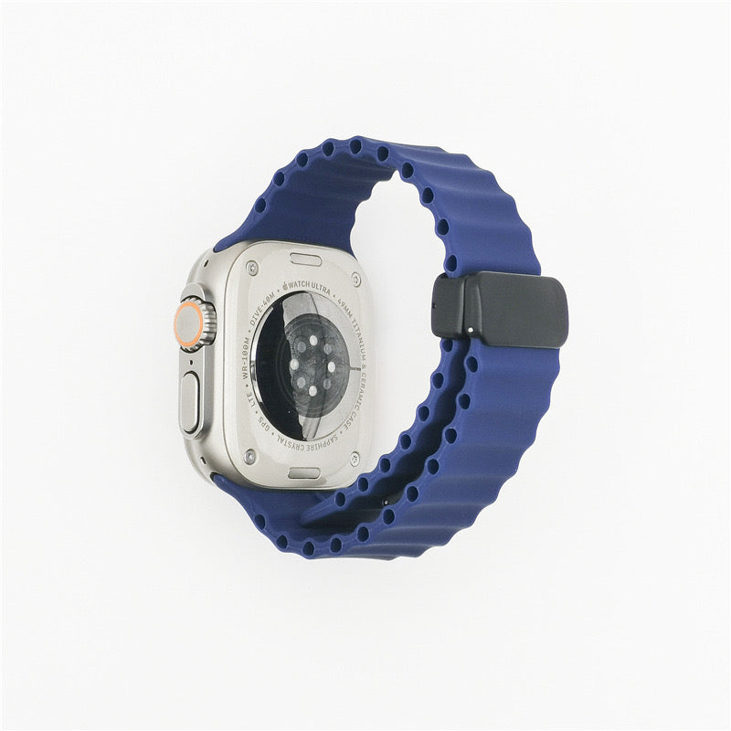 Apple Watch band 42/44/45/49 استيك للساعه و ليس ساعه dark blue