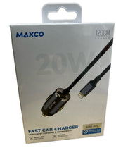 Load image into Gallery viewer, 20 w MAXCO Car charger with lighting cable
