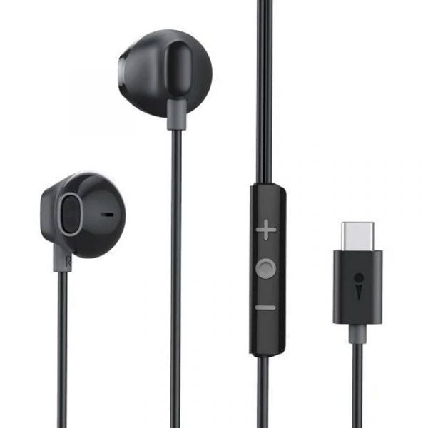 Oraimo Type-C wired-earphone ,black
