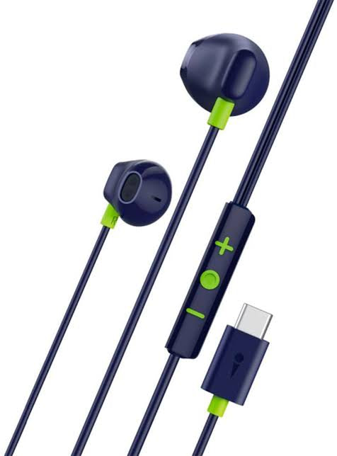 Oraimo Type-C wired-earphone ,blue