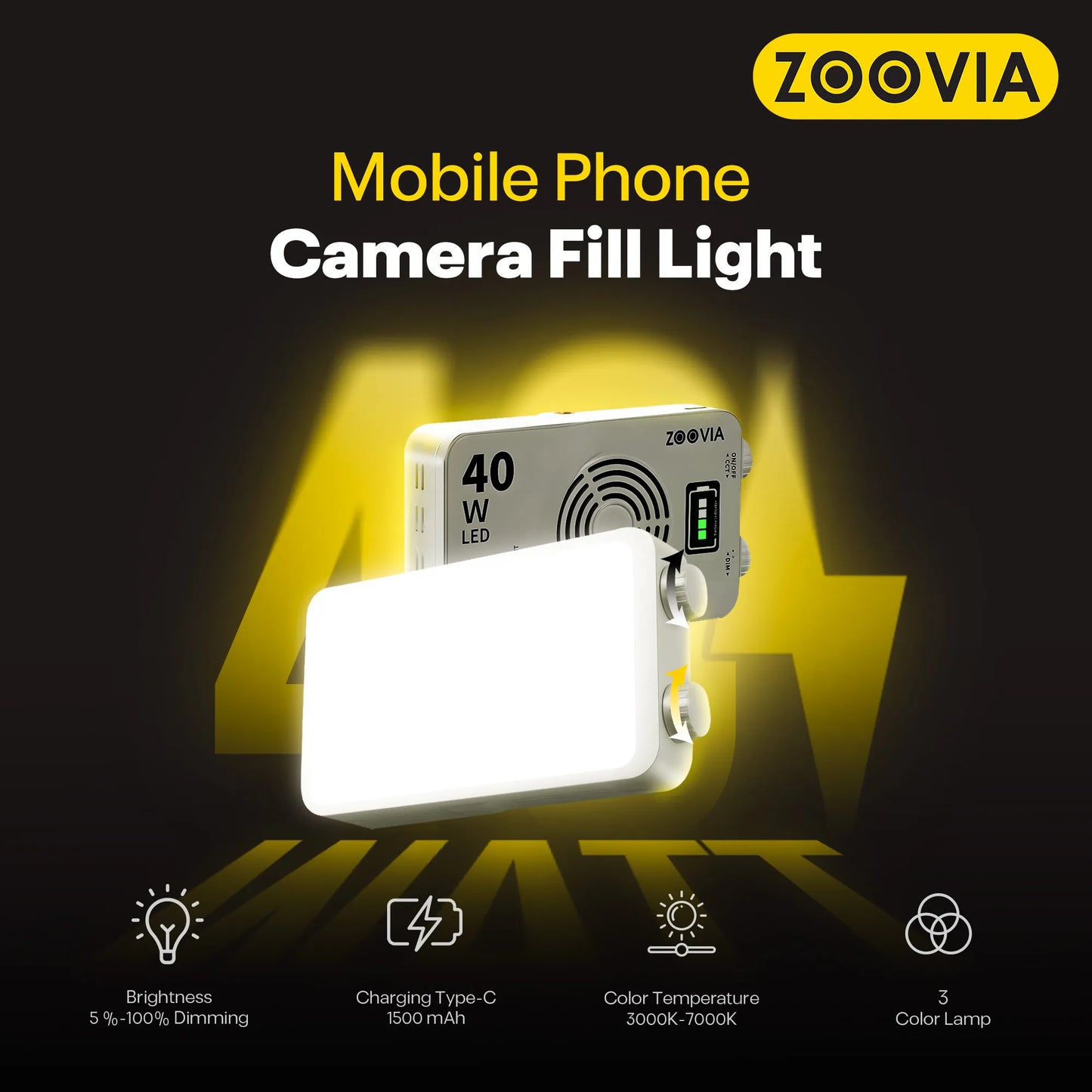 ZOOVIA Mobile Phone Camera Fill Light R-007