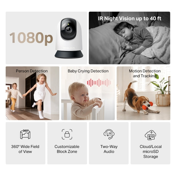 MC200  Pan/Tilt Home Security Wi-Fi Camera