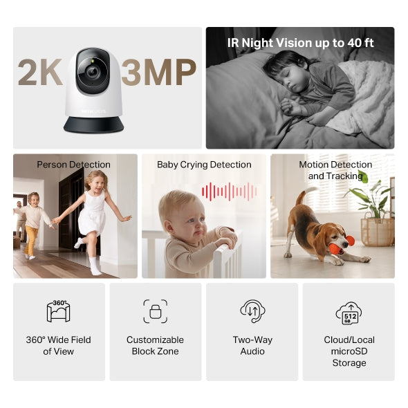 MC210  Pan/Tilt Home Security Wi-Fi Camera