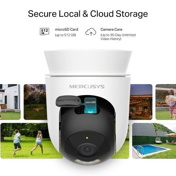 Mercusys MC510 Outdoor Pan/Tilt Security Wi-Fi Camera