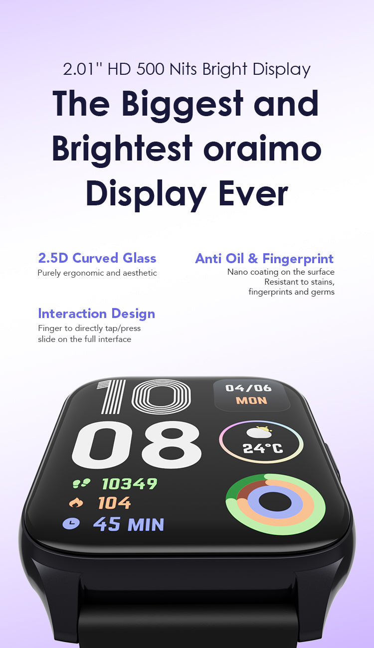 Oraimo Watch 4 Plus quick reply SMS and contacts features