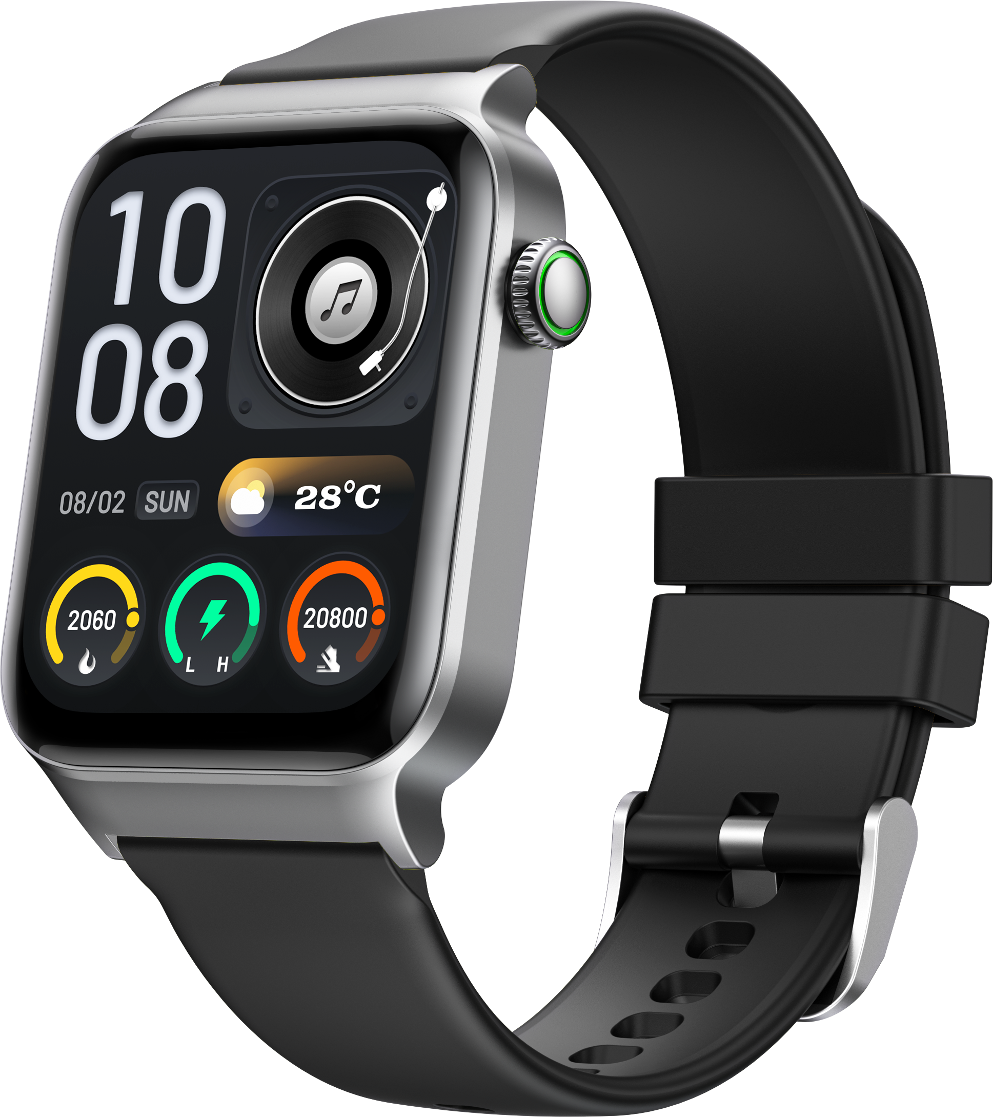 Oraimo Watch 6 Max vibrant colors touch control design