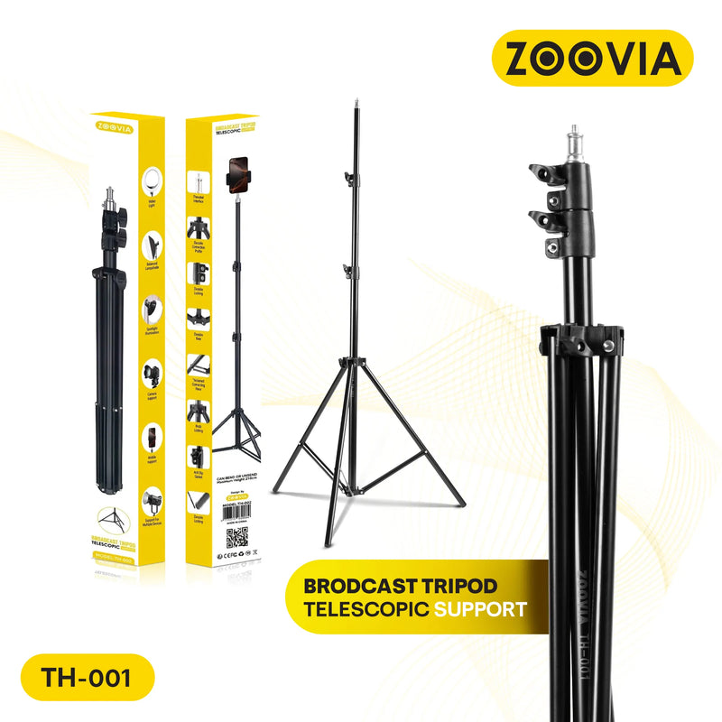 ZOOVIA BROADCAST TRIPOD TELESCOPIC SUPPORT TH-001