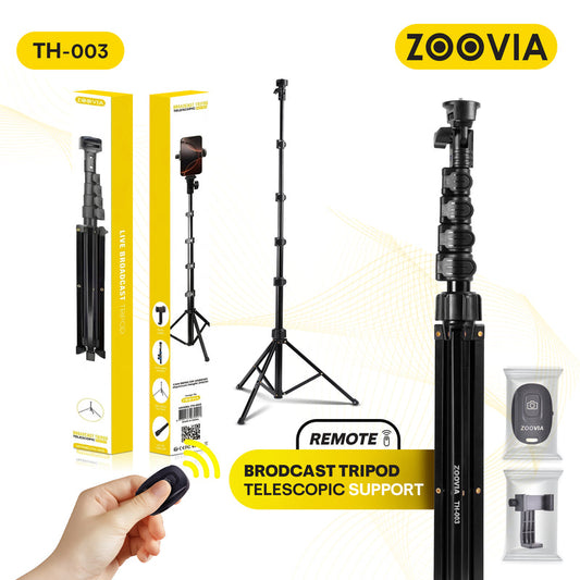 ZOOVIA BROADCAST TRIPOD TELESCOPIC SUPPORT TH-003R
