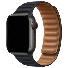 Load image into Gallery viewer, Leather Link Magnetic Suction Band For Apple Watch 42/44/45/49
