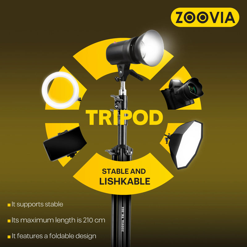 ZOOVIA BROADCAST TRIPOD TELESCOPIC SUPPORT TH-002