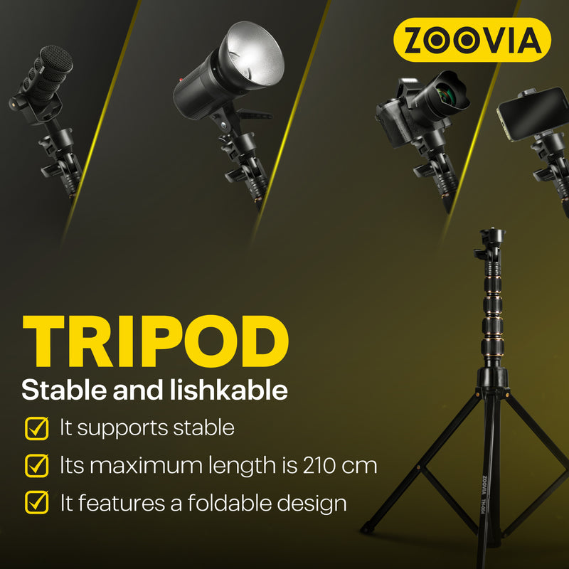 ZOOVIA BROADCAST TRIPOD TELESCOPIC SUPPORT TH-004