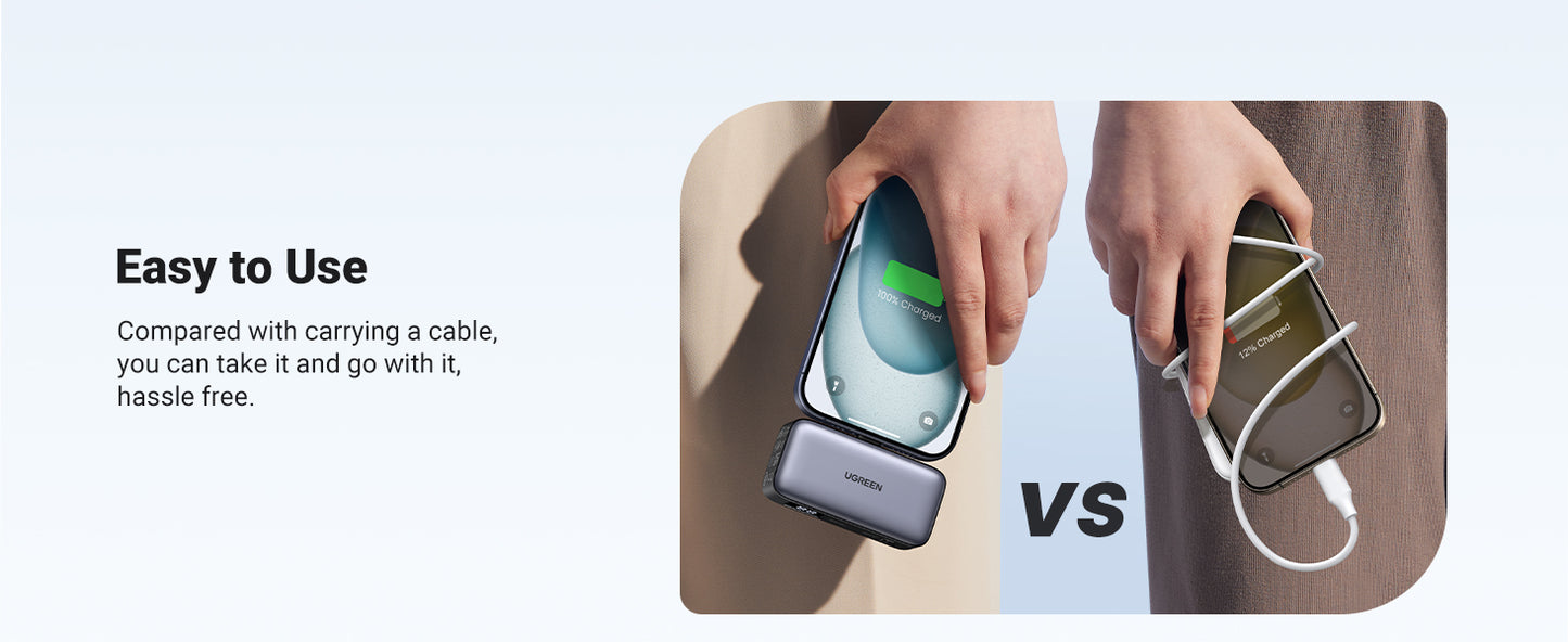 UGREEN Mini Power Bank 5000mAh 22.5W 2 Ports