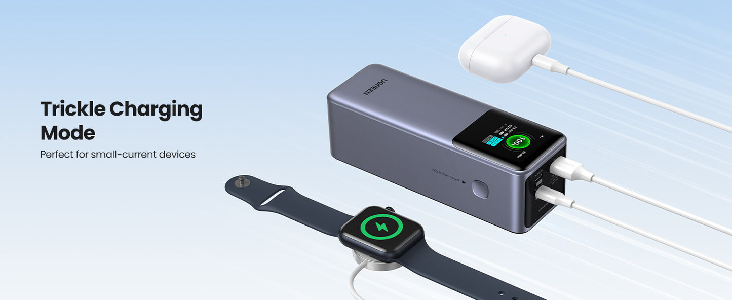 UGREEN Nexode Power Bank 25000mAh 200W with Smart Digital Display