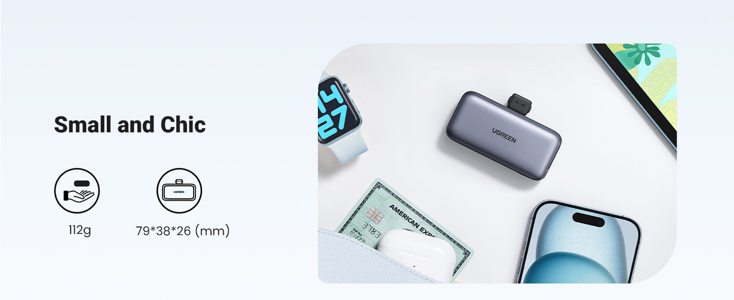 UGREEN Mini Power Bank 5000mAh 22.5W 2 Ports