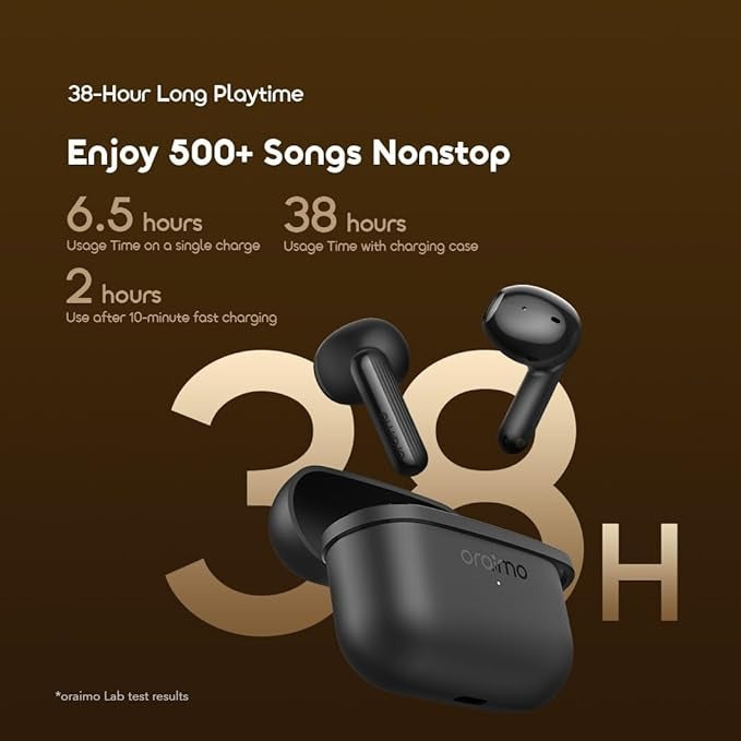 oraimo SpaceBuds Air 38 Hours Smart Finder True Wireless Earbuds