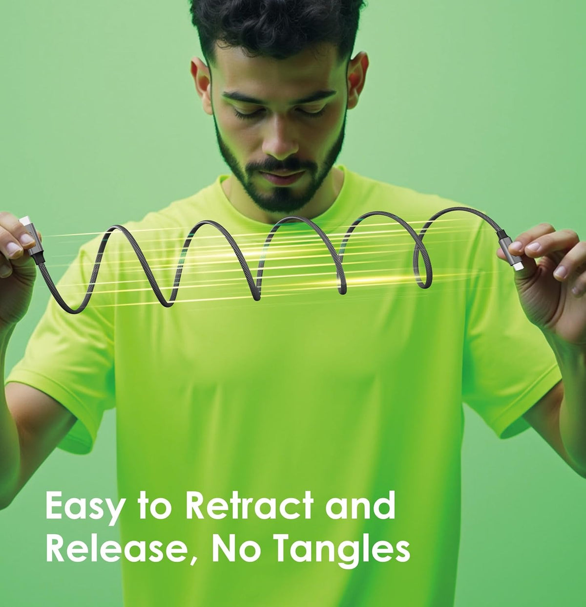 كابل Oraimo OCD-710CC MagCable USB-C إلى USB-C — بطول 1 متر، شحن سريع PD بقدرة 60 واط