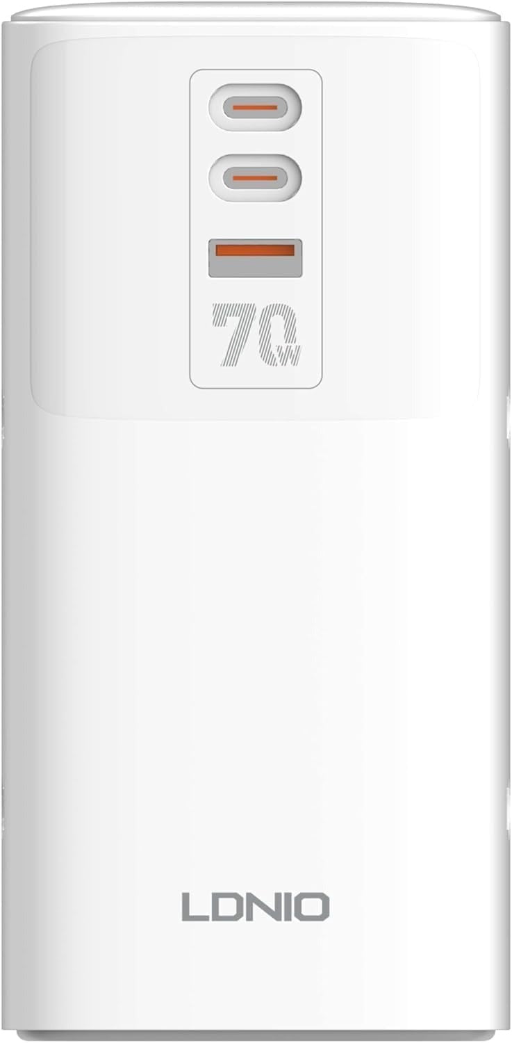LDNIO SC4383 Tower Extension Power Socket – 70W Super Fast Charging, 2500W High Power, GaN Technology