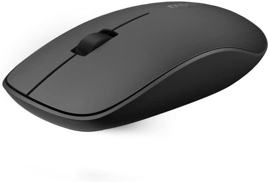 Rapoo M200 Silent Mouse, Bluetooth and Wireless (2.4 GHz) via USB, Quiet Buttons, 1300 DPI, Black