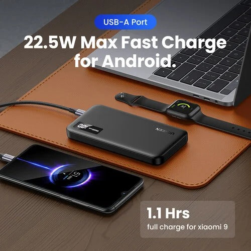 UGREEN 25742 PB311 20W 10000mAh Two-Way Fast Charging Power Bank - Black