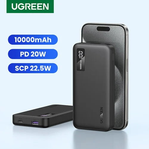 UGREEN 25742 PB311 20W 10000mAh Two-Way Fast Charging Power Bank - Black