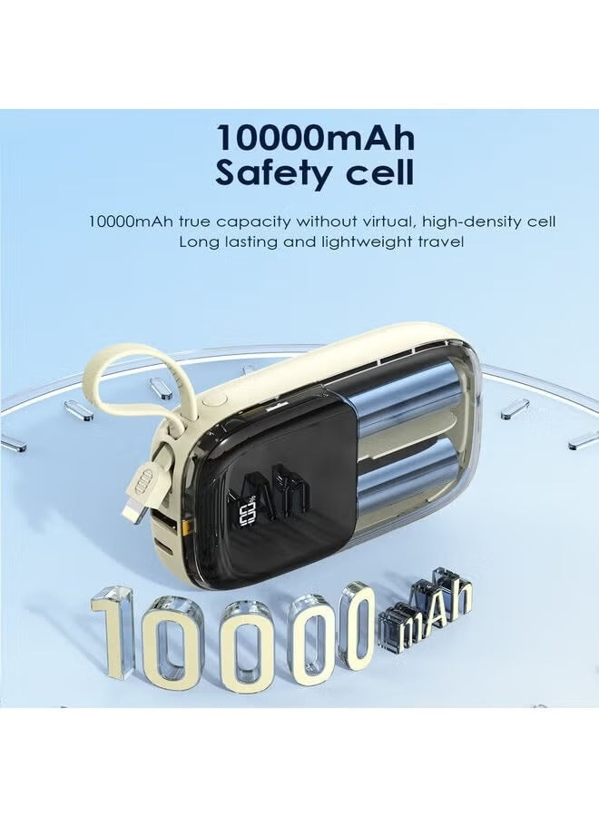 10000mAh 22.5W Fast Charge Dual Wire Fast Power Bank PH-116 Series LED power display