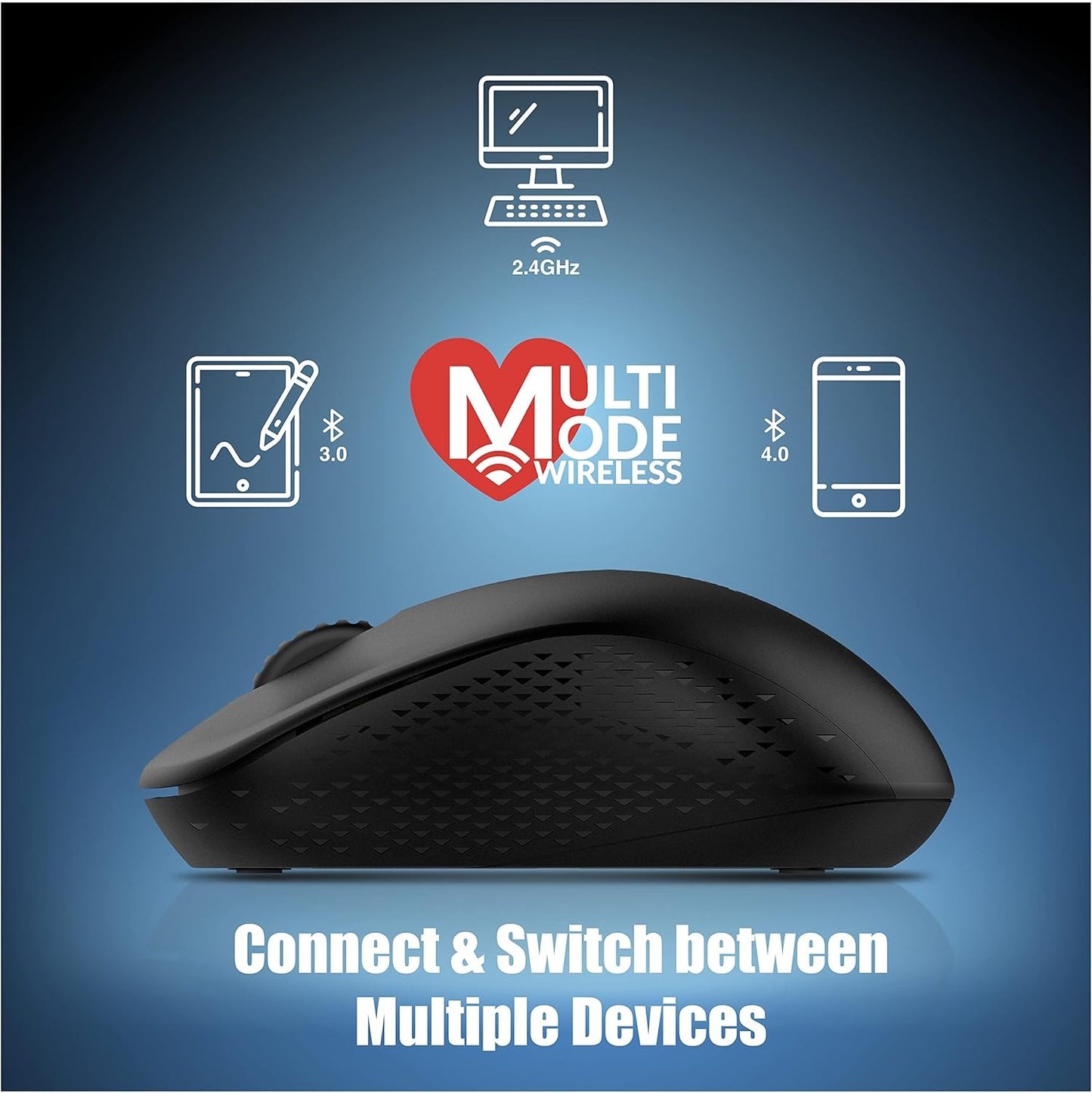 Rapoo M160 Multi Mode Silent Bluetooth Black Mouse