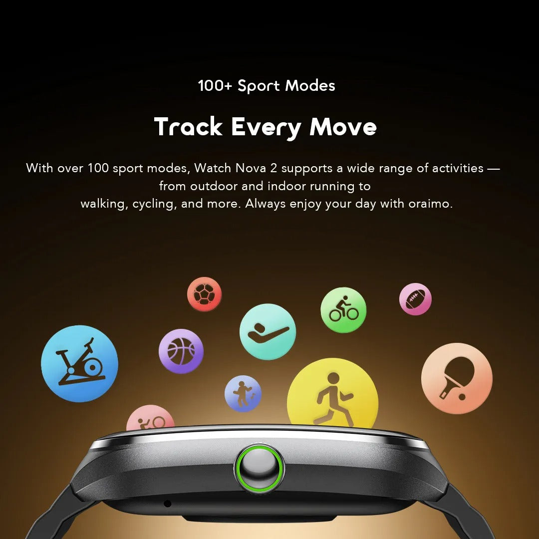 Oraimo Watch Nova 2 (OSW-814) Smart Watch – 2.01" AMOLED