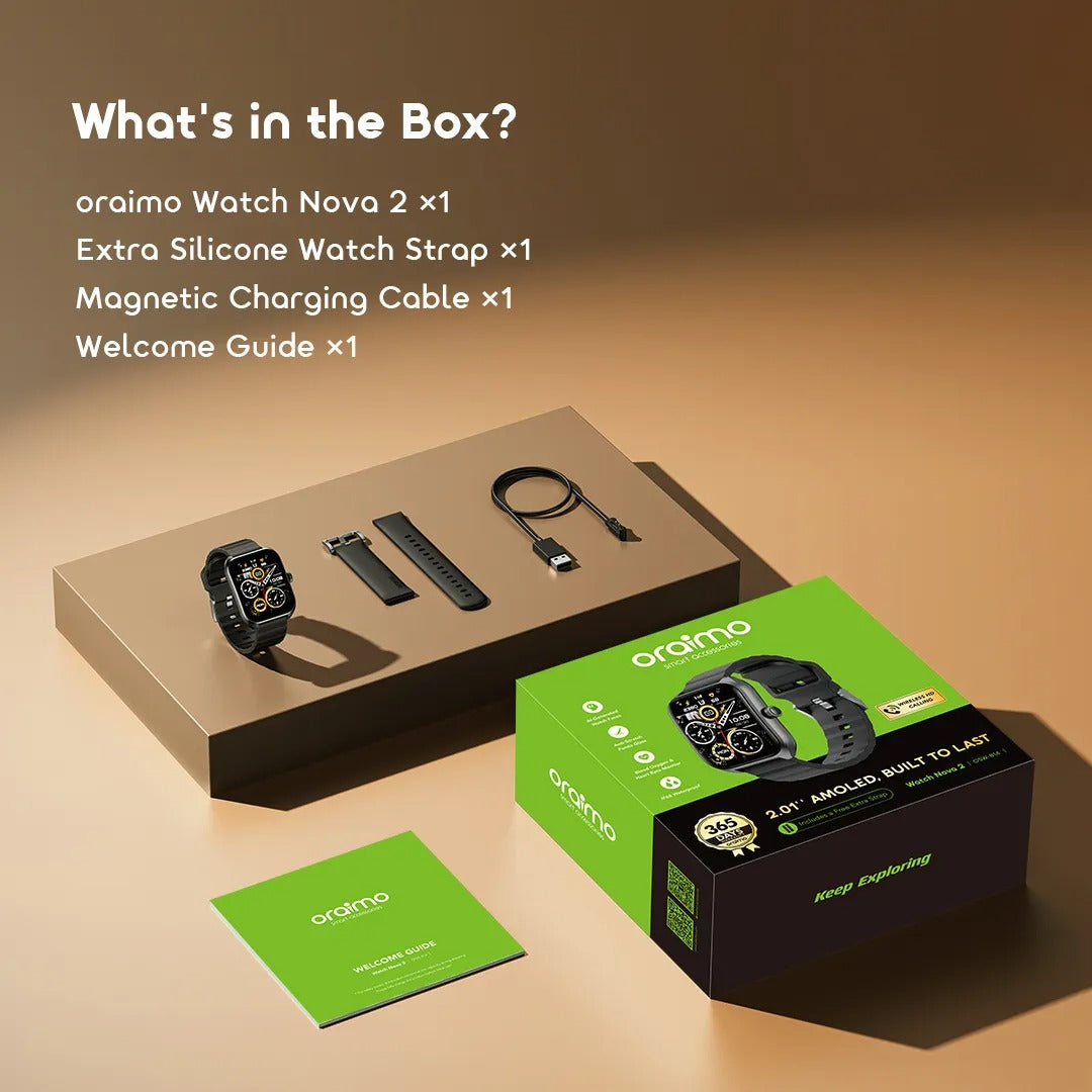 Oraimo Watch Nova 2 (OSW-814) Smart Watch – 2.01" AMOLED