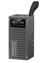 Load image into Gallery viewer, Power Bank 50000mAh , Ultra High Capacity Power Bank  22.5W QC Fast Charging, 5 Outputs, Dual Input (Type-C &amp; Micro USB), Smart LED Display, and Multi Protection System , Container Inspired Design- RPP-161
