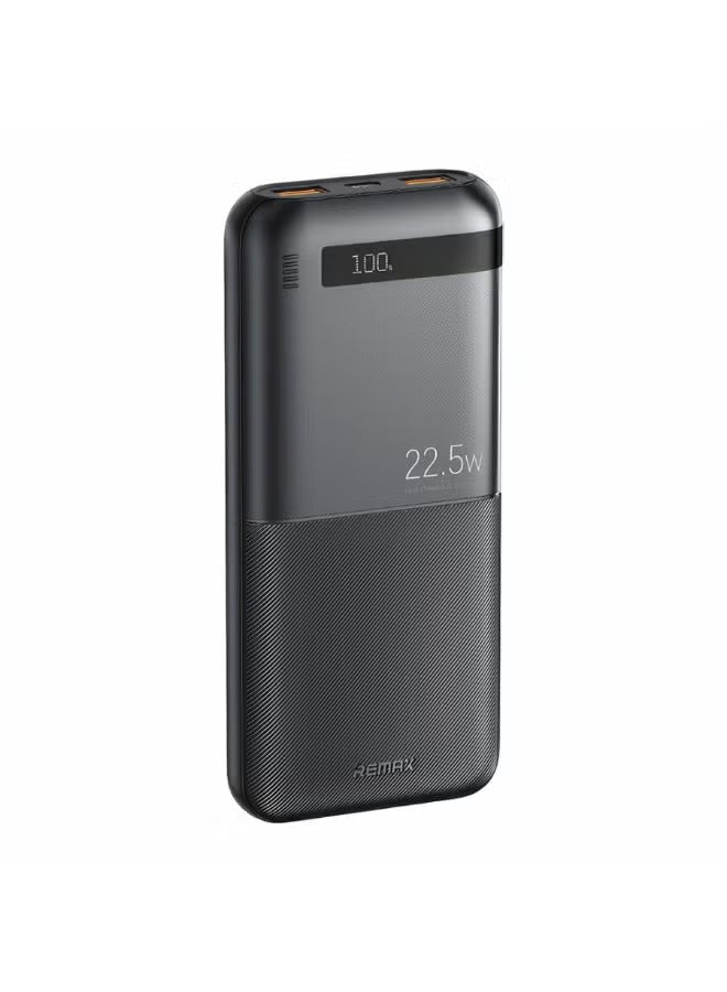 Power Bank 10000mAh, Power Bank 22.5W + 20W PD3.0 QC3.0 Fast Charging with LED Digital Display, Dual USB & Type-C Ports, Bi-Directional Charging, – Black-RPP-71