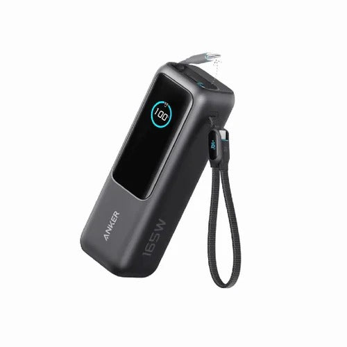 Anker Zolo Power Bank 25K, 165W, Built-In and Retractable Cables