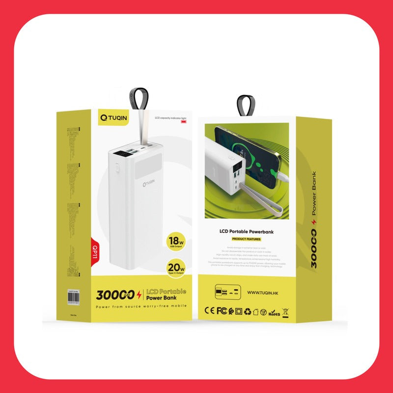 Q-TUQIN QP37 Power Bank - 30000mAh