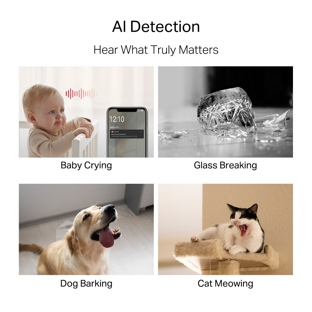 Mercusys MC230  Pan/Tilt AI Home Security Wi-Fi Camera