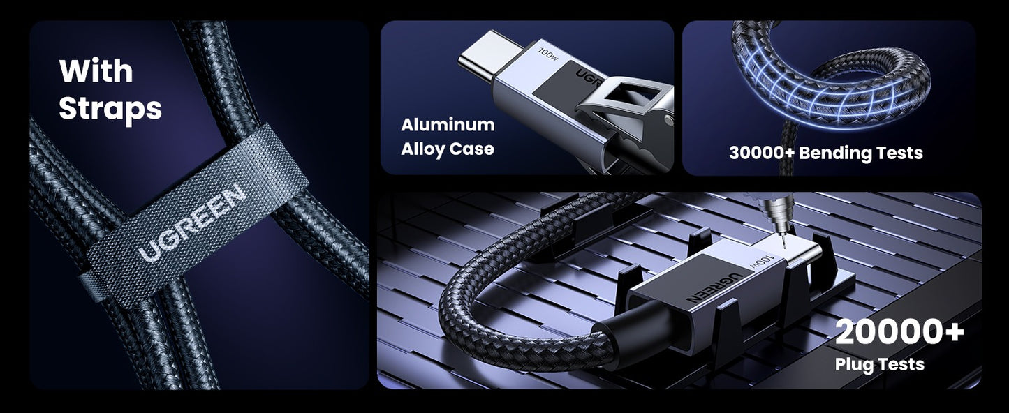 Ugreen USB C to USB C Cable 2m 100W PD Fast Charging