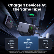 Load image into Gallery viewer, UGreen Powerbank Robotic 10000 Mah Pd 30W With Built-In Usb-C

