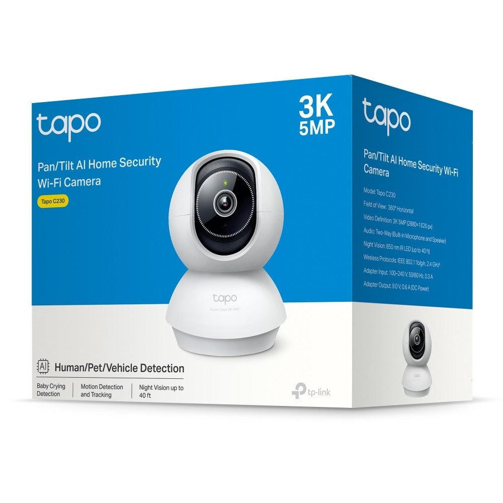 Tapo C230 Pan/Tilt AI Home Security Wi-Fi Camera