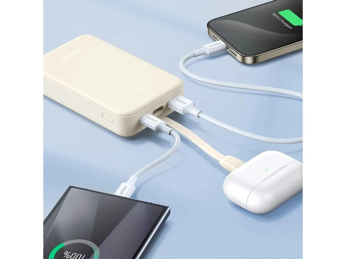 Ugreen PB521 20000mAh 30W PD Power Bank with Built-in USB-C to USB-C Cable