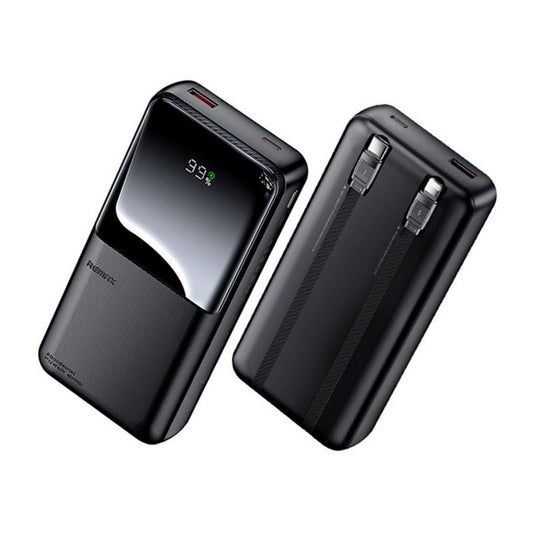 Remax Rpp-680 20W+22.5W Powre Bank Power Bank 20000mah With Built in 2 Fast Charging Cable Large Capacity Power Bank