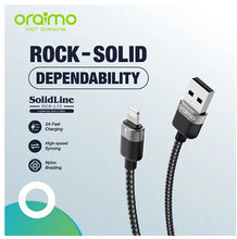 Load image into Gallery viewer, Oraimo Cable OCD-L72 USB-A to Lightining ( 5pcs)
