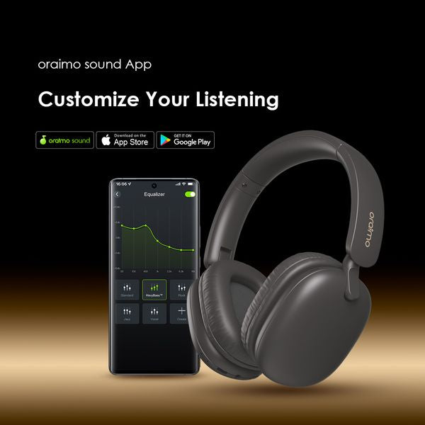oraimo BoomPop Lite ENC Over-Ear Wireless Headphones