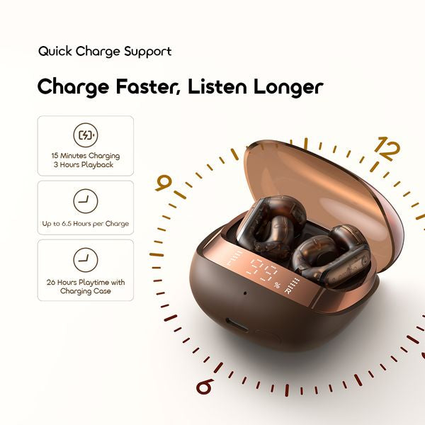 Oraimo OpenSnap N2 (OPN-374N) – Open-Ear True Wireless Earbuds with AI Translation